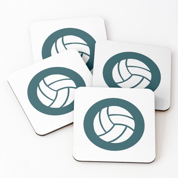 Item preview, green volleyball silhouette designed and sold by VictoriaSellers.