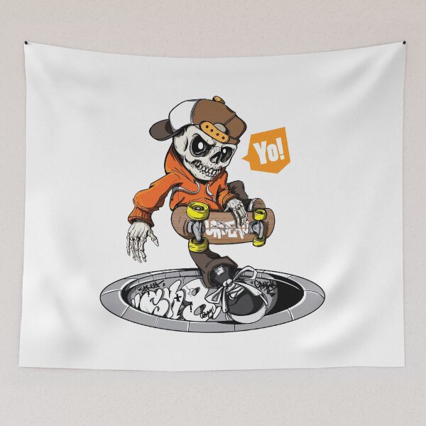 Item preview, Skateboarding Skeleton Shirt, Thrashermagazine, The Berrics designed and sold by Skateboard-Art.