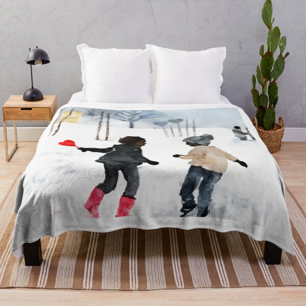 Item preview, Young Love - Children in the Snow on Valentines Day (AI Generated Art) designed and sold by Cowboy Folly.