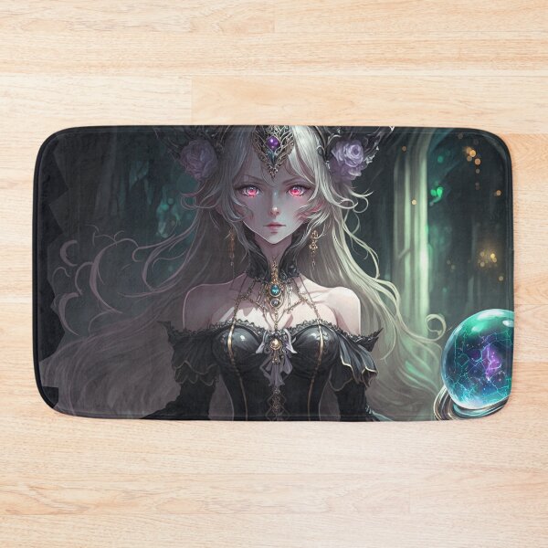 Item preview, Portrait of a fantasy dark elf female wizard in a black dress, fantasy illustration iPhone Case designed and sold by PJGartui.