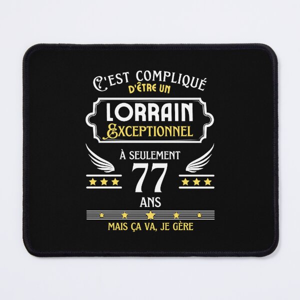 Item preview, Lorrain Man 77th Birthday gift designed and sold by RomualdGR.