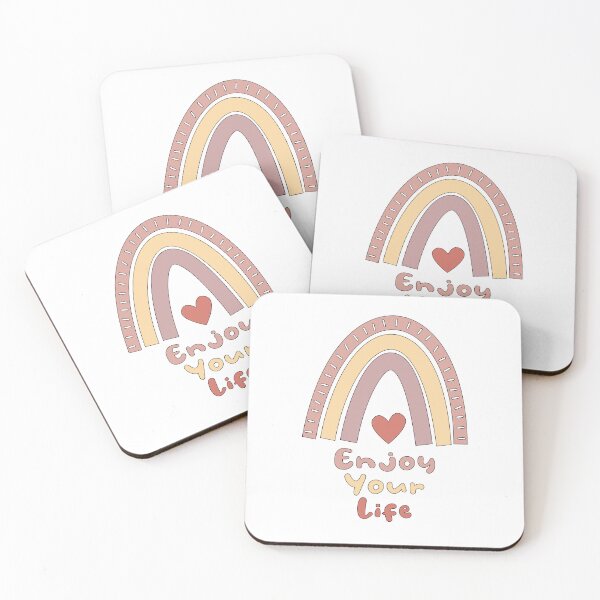 Item preview, Enjoy your life motivational colorful boho rainbow designed and sold by Awesome 4 all.