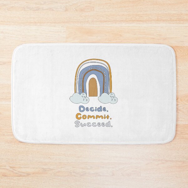 Item preview, Decide, commit, succeed colorful boho rainbow designed and sold by Awesome 4 all.