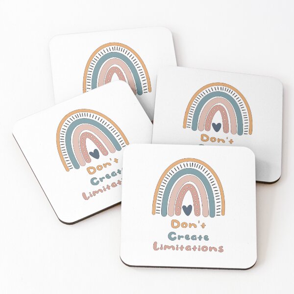 Item preview, Don't create limitations motivational boho rainbow designed and sold by Awesome 4 all.