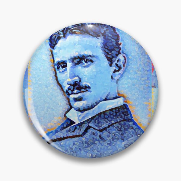 Item preview, Nikola Tesla Portrait | Nikola Tesla Wall Art  designed and sold by Suyogsonar25.