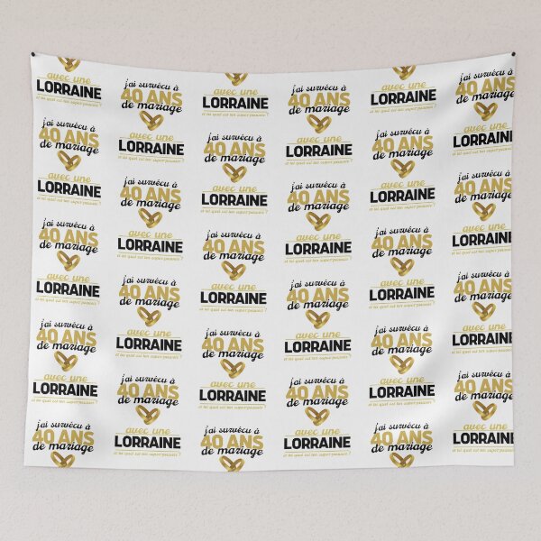 Item preview, Lorraine men's gift for 40th wedding anniversary designed and sold by RomualdGR.