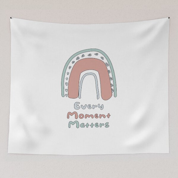 Item preview, Every moment matters motivational colorful rainbow designed and sold by Awesome 4 all.