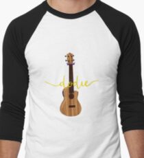 Dodie Clarks's Ukulele with Dodie Logo Baseball ¾ Sleeve T-Shirt