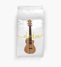 Dodie Clarks's Ukulele with Dodie Logo Duvet Cover