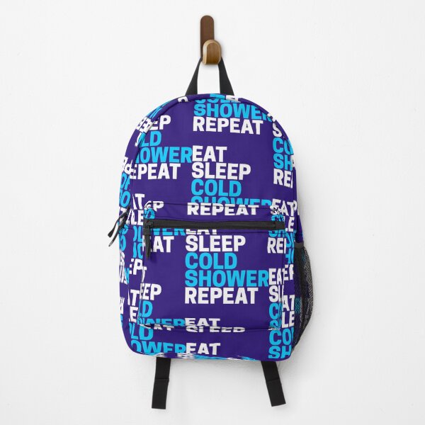 Item preview, EAT SLEEP COLD SHOWER REPEAT - White    designed and sold by HobbyTees0201.