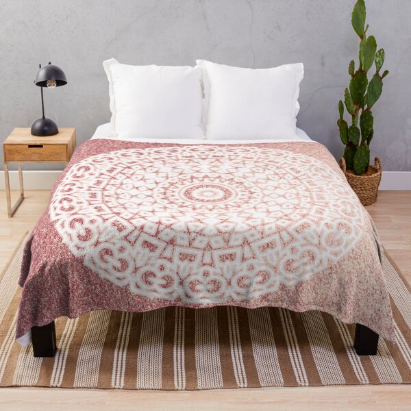 Item preview, Pink diamond rose gold mandala designed and sold by peggieprints.