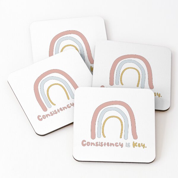Item preview, Consistency is key motivational colorful rainbow designed and sold by Awesome 4 all.