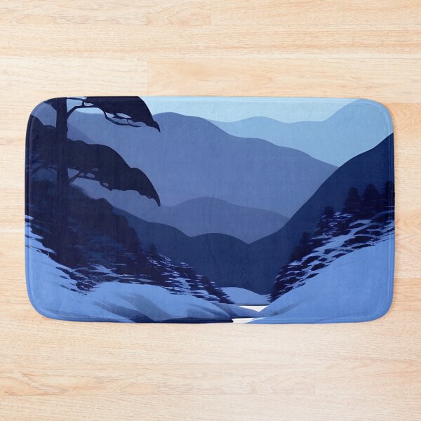 Item preview, Find the Perfect Minimalist Landscape Blue Tone Print for Your Personal Style and Taste designed and sold by supeart.