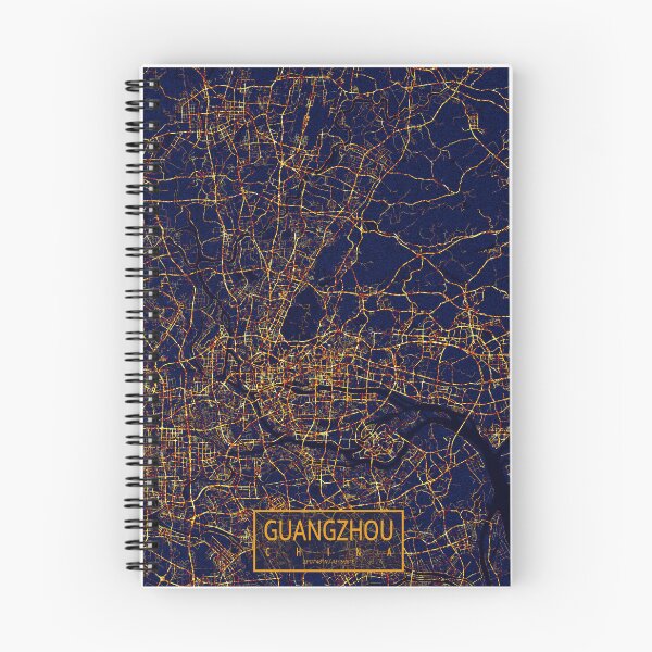Item preview, Guangzhou, Guangdong, China Map -  City At Night designed and sold by deMAP.