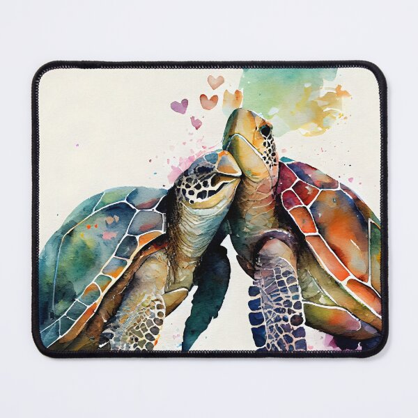 Item preview, Watercolor Sea Turtles in Love designed and sold by Frollein S Berlin.