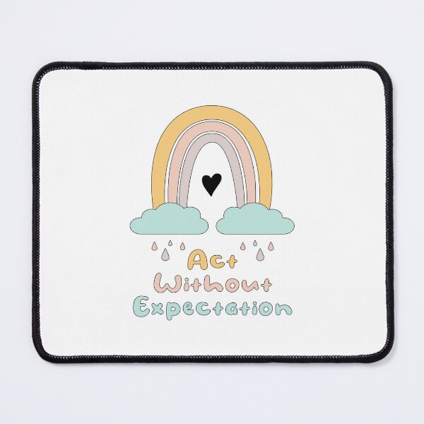 Item preview, Act without expectation motivational boho rainbow designed and sold by Awesome 4 all.