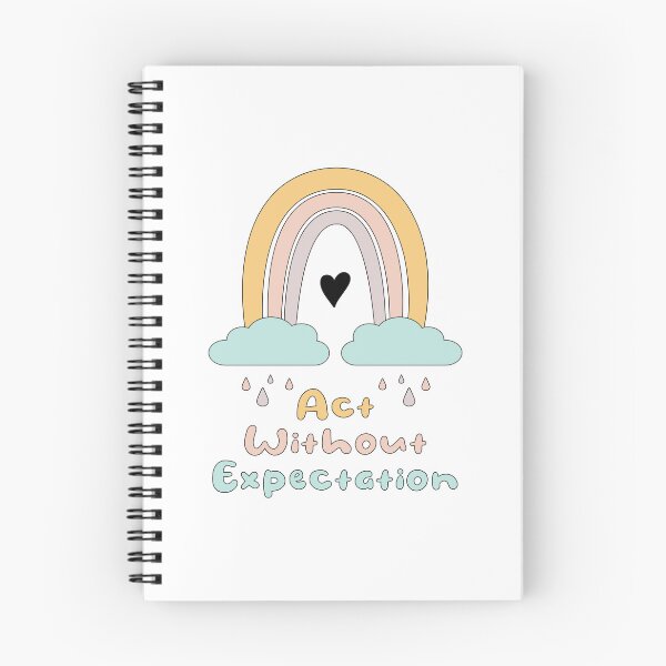 Item preview, Act without expectation motivational boho rainbow designed and sold by Awesome 4 all.
