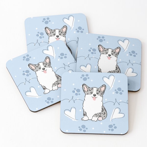 Item preview, Love Corgi - Blue Merle 1 designed and sold by Lulupainting.
