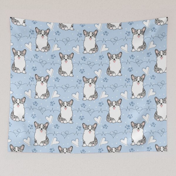 Item preview, Love Corgi - Blue Merle 1 designed and sold by Lulupainting.