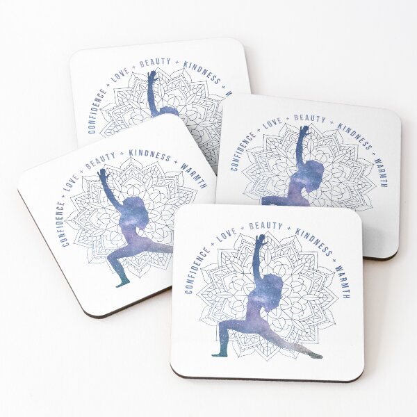 Item preview, Motivational words for confidence yoga pose blue designed and sold by Awesome 4 all.