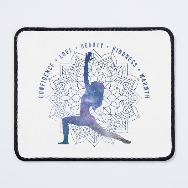Item preview, Motivational words for confidence yoga pose blue designed and sold by Awesome 4 all.