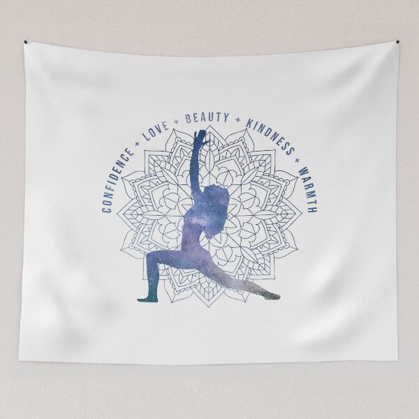 Item preview, Motivational words for confidence yoga pose blue designed and sold by Awesome 4 all.