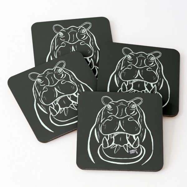 Item preview, Outline Hippo Head designed and sold by Bdesigns2018.