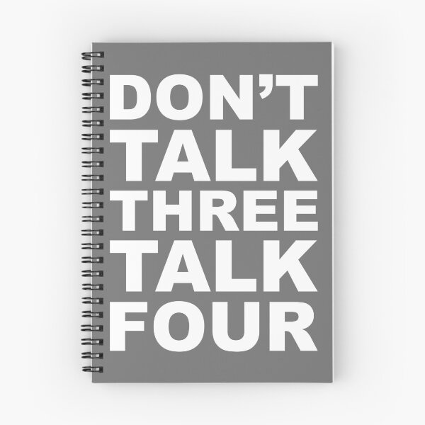 Item preview, don't talk three talk four designed and sold by piakestore.