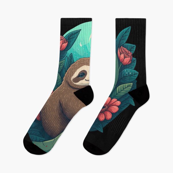 Artikelvorschau, Cute Sloth, Cute Sloth Anniversary Present For Him Or Her, Adorable Kawaii Sloths, Cutesy Cartoon Sloth, Valentine's Day Sloth entworfen und verkauft von MorphicPrints.