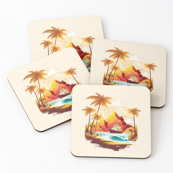 Item preview, Landscape ocean palm tree#7 designed and sold by FunArt4You.