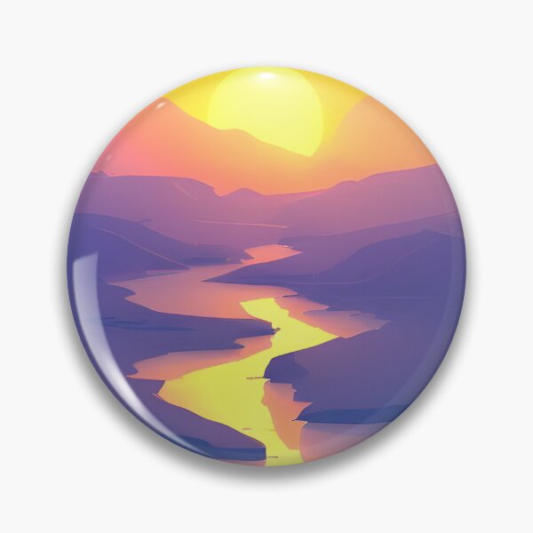 Item preview, Add a Touch of Beauty and Tranquility to Your Life with Our Stunning Minimalist Landscape River View Prints designed and sold by supeart.