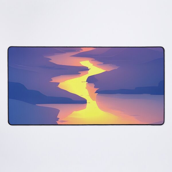 Item preview, Add a Touch of Beauty and Tranquility to Your Life with Our Stunning Minimalist Landscape River View Prints designed and sold by supeart.