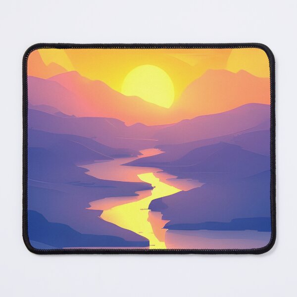 Item preview, Add a Touch of Beauty and Tranquility to Your Life with Our Stunning Minimalist Landscape River View Prints designed and sold by supeart.