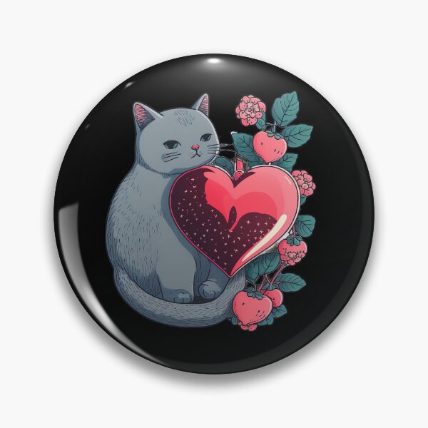 Item preview, Funny Cute Cat, Adorable Valentines Day Gift, Cute Anniversary Present, Kawaii Kitty designed and sold by MorphicPrints.