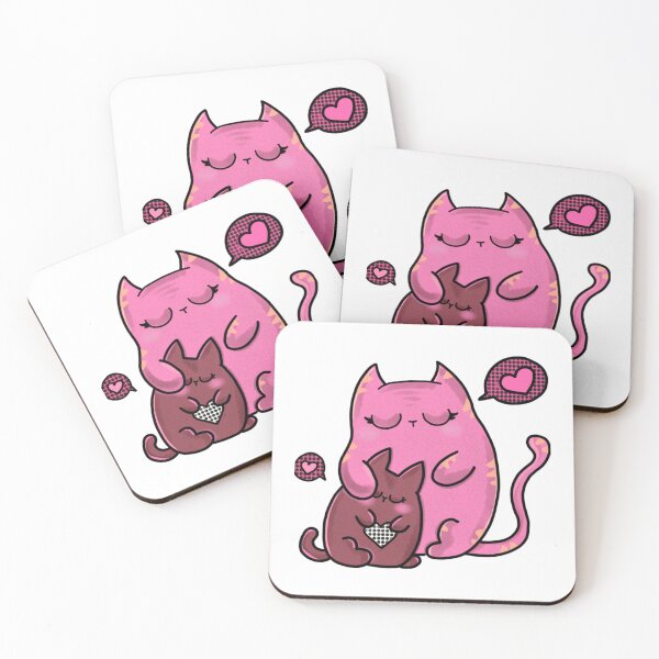 Item preview, Cute Cats hugging   designed and sold by stefaniehecker1.