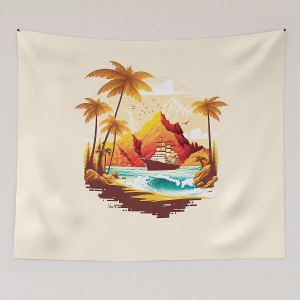 Item preview, Landscape ocean palm tree_gor#7 designed and sold by FunArt4You.