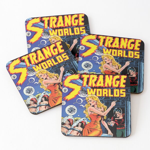 Item preview, Strange Worlds Vol.04 1950's Science Fiction Comic Cover designed and sold by AllTheFaeThings.