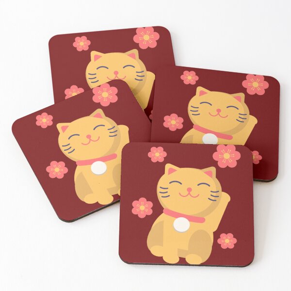 Item preview, Lucky cat pattern   designed and sold by stefaniehecker1.
