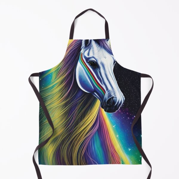 Item preview, Mystical Rainbow Horse | Colorful Horse Art | Horse Decor Artwork | Space Aesthetic designed and sold by MysticMyras.