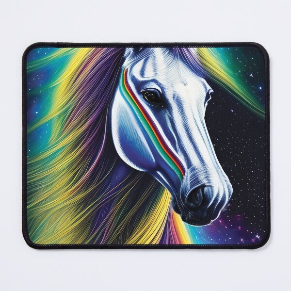 Item preview, Mystical Rainbow Horse | Colorful Horse Art | Horse Decor Artwork | Space Aesthetic designed and sold by MysticMyras.