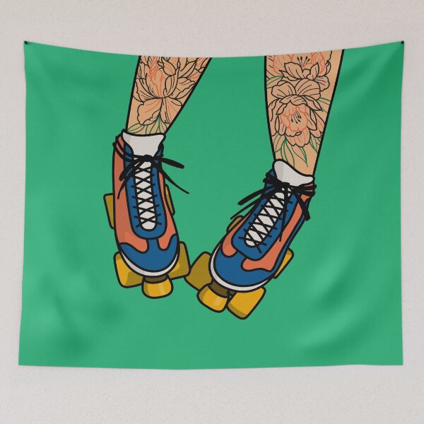 Item preview, Roll on, retro roller skates designed and sold by KookiePixel.