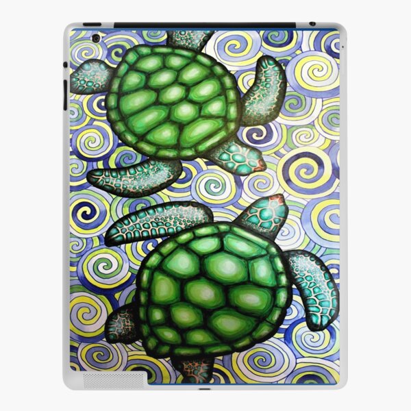 Turtle Tide in Spirals iPad Skin