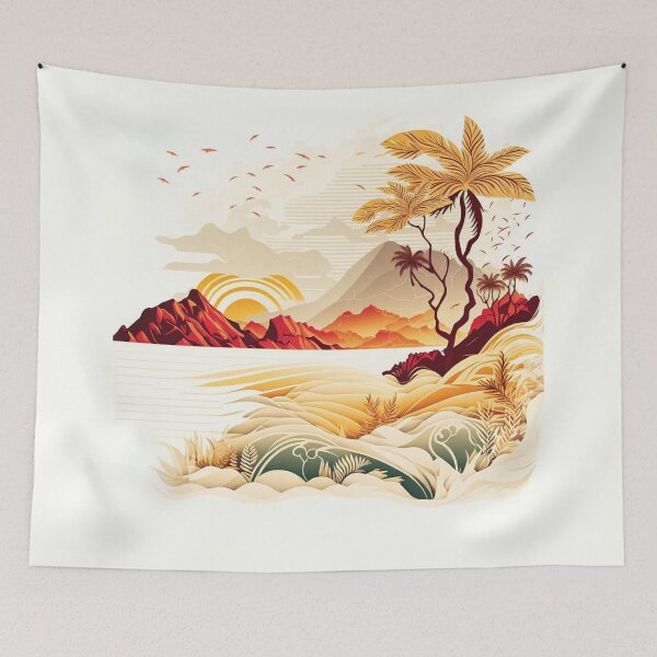 Item preview, Landscape ocean palm tree_gor#8 designed and sold by FunArt4You.
