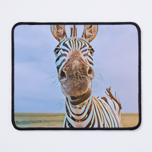 Item preview, My Blue Zebra Print - For a nature lover, African bush lover, nature decorating print. designed and sold by Wentoo.