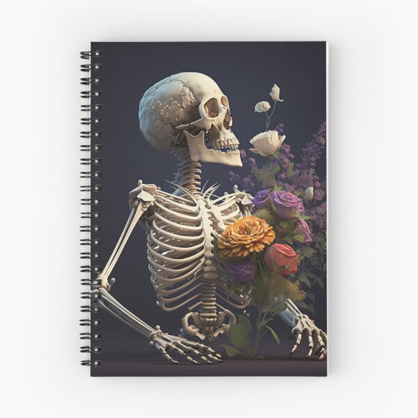 Item preview, Skeleton with Floral Chest  designed and sold by artiologya.