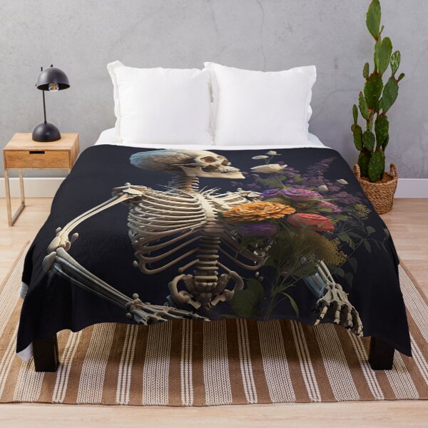 Item preview, Skeleton with Floral Chest  designed and sold by artiologya.