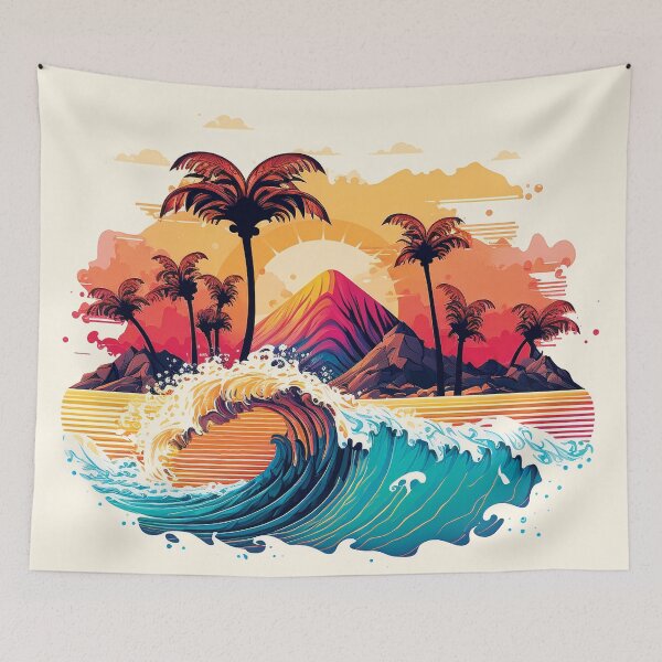 Item preview, Landscape ocean palm tree#9 designed and sold by FunArt4You.