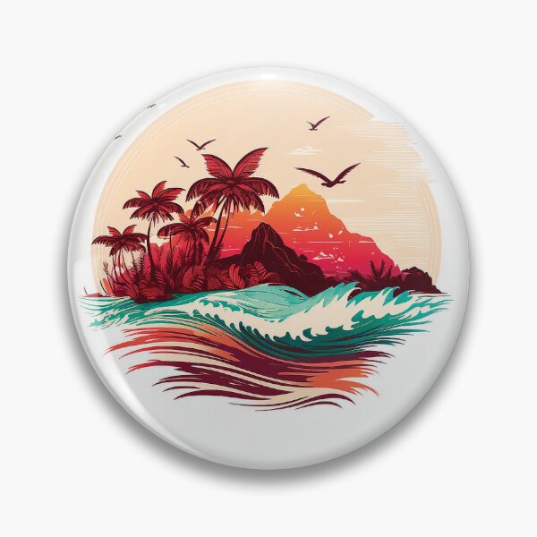 Item preview, Landscape ocean palm tree#11 designed and sold by FunArt4You.