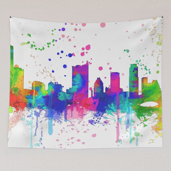 Item preview, Austin, Texas Skyline - Line & Ink 3 designed and sold by Marlene Watson-Hall.
