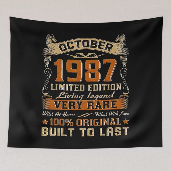 Item preview, 36th Birthday Gift 36 Years Old Retro Vintage October 1987 Lover designed and sold by BargerStore.